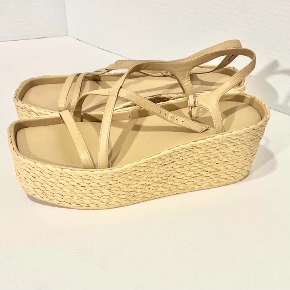 🔵VINCE Women's Tan PLATFORM Sandals - Picture 6 of 9